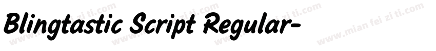 Blingtastic Script Regular字体转换
